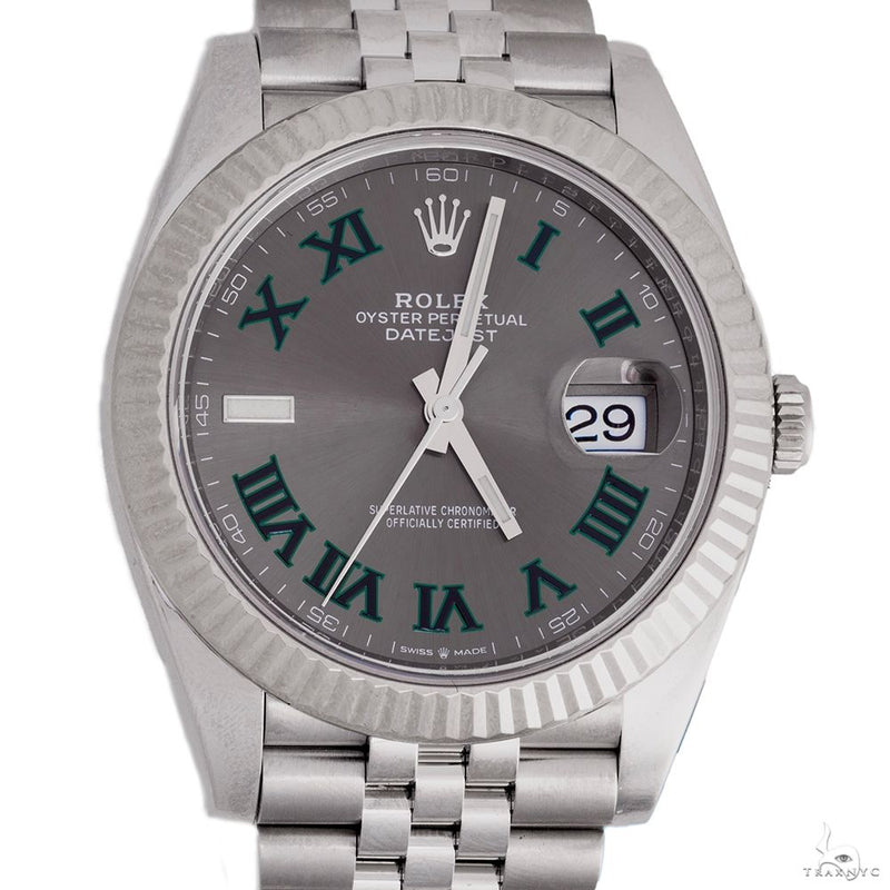 Rolex Datejust 41mm 126334 Wimbledon Dial Jubilee Bracelet BOX & PAPERS 2021 69727 - Image 1