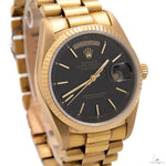 Rolex Day-Date 36mm 18038 Black Stick Dial President Bracelet 69728 - Image 1