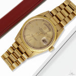 Rolex Day-Date 36mm 18238 Champagne Stick Dial President Bracelet 69733 - Image 4