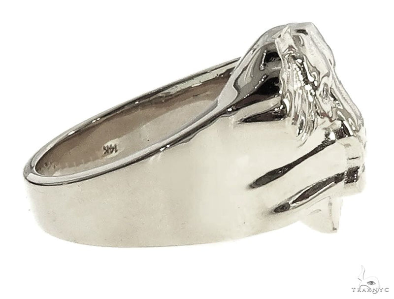 .925 Silver African Lion Face Ring 66469 - Image 3