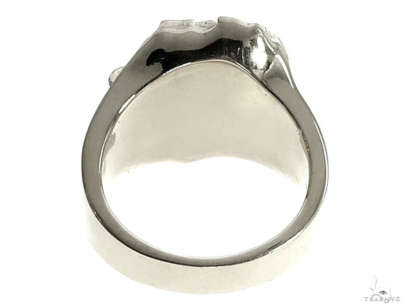 .925 Silver African Lion Face Ring 66469 - Image 5