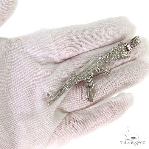 .925 Silver Ak 47 Pendant 69868 - Image 7