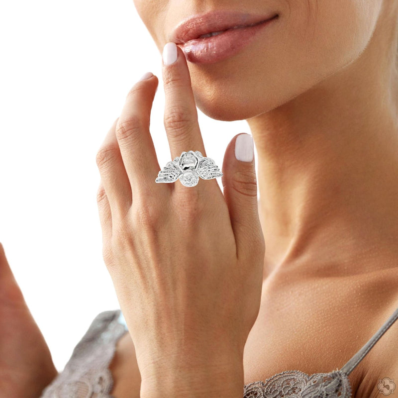 .925 Silver Angel Ring 70491 - Image 6
