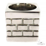 .925 Silver Brick City Ring 68722 - Image 2
