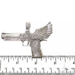 .925 Silver Desert Eagle Gun Pendant Large 69153 - Image 5
