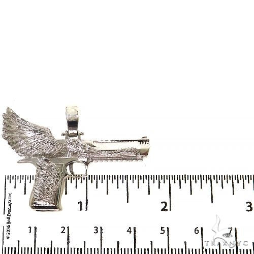 .925 Silver Desert Eagle Gun Pendant Small 69121 - Image 5