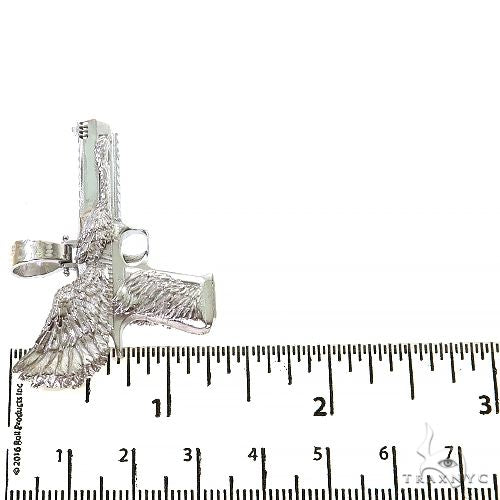 .925 Silver Desert Eagle Gun Pendant Small 69121 - Image 6