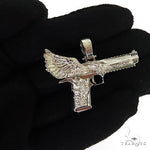 .925 Silver Desert Eagle Gun Pendant Small 69121 - Image 7