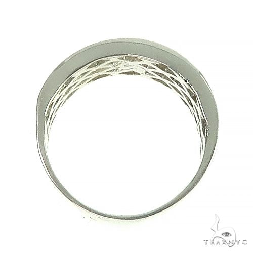 .925 Silver Diamond 4 Row Ring 66465 - Image 4