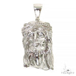 .925 Silver Diamond Big Jesus Pendant 67433 - Image 1