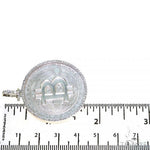 .925 Silver Diamond Bitcoin Pendant 67420 - Image 5