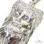 .925 Silver Diamond Small Jesus Pendant 67434 - Image 4