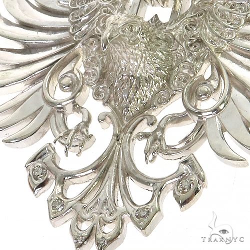 .925 Silver Vulture Pendant 68740 - Image 3