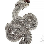 .925 Silver Fully 3D Dragon Pendant 66460 - Image 4
