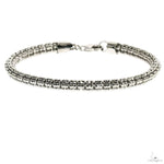 .925 Silver Iced Link Bracelet 5mm 7.5 Inches 70105 - Image 1