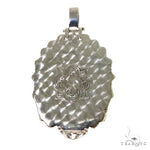 .925 Silver Indian Skull Ruby Pendant 67722 - Image 4