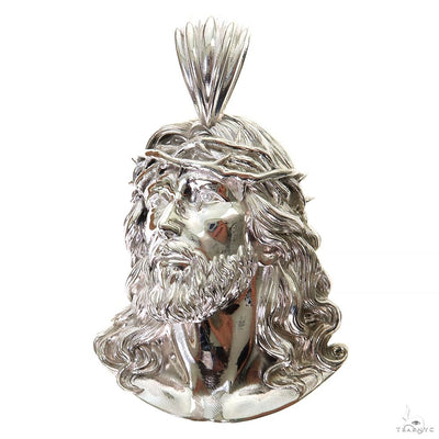 .925 Silver Jesus Pendant Large 69906 - Image 1