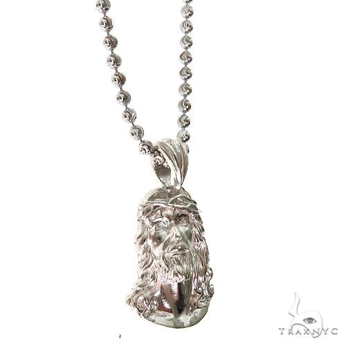 .925 Silver Jesus Pendant Set 69930 - Image 2