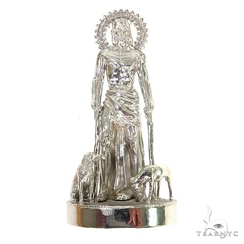 .925 Silver Large St. Lazarus Pendant 67744 - Image 1