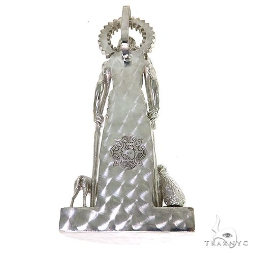 .925 Silver Large St. Lazarus Pendant 67744 - Image 4