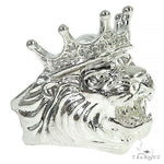 .925 Silver Lion King Diamond Ring 66462 - Image 3