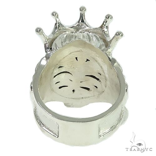 .925 Silver Lion King Diamond Ring 66462 - Image 5