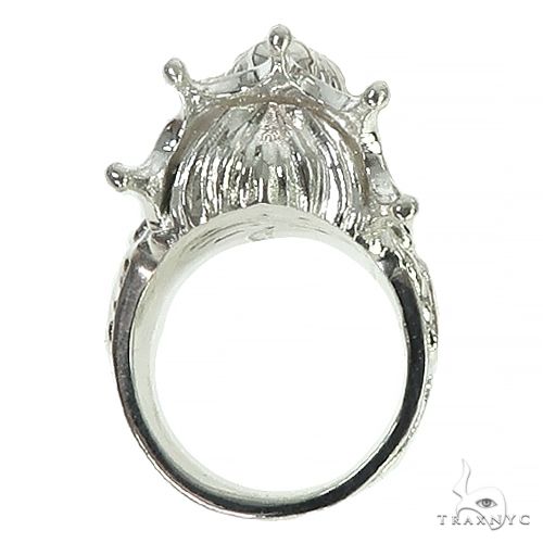 .925 Silver Lion King Diamond Ring 66462 - Image 6