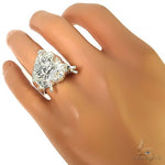 .925 Silver Lion King Diamond Ring 66462 - Image 7