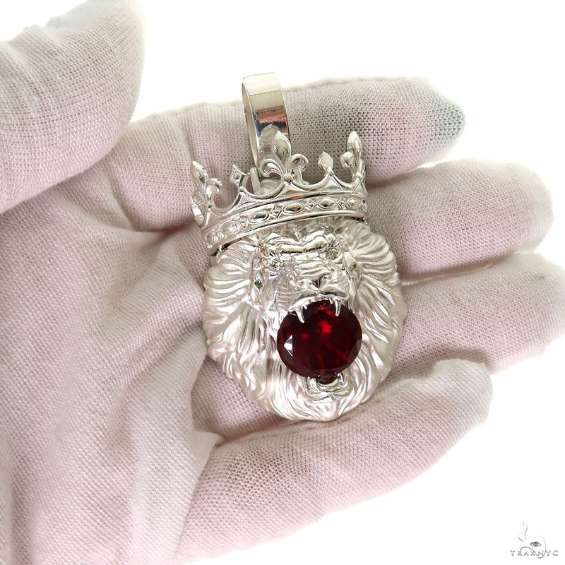 .925 Silver Lion Pendant 69895 - Image 5