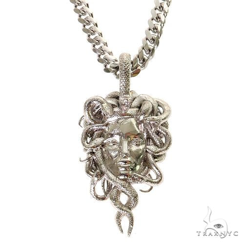 .925 Silver Medusa Pendant Set 69582 - Image 1