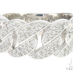 .925 Silver Miami Cuban Link Diamond Ring 67428 - Image 2