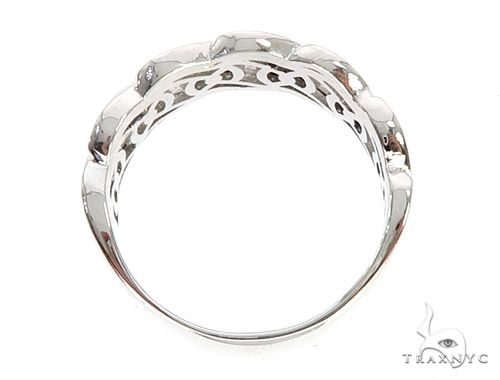 .925 Silver Miami Cuban Link Diamond Ring 67428 - Image 5