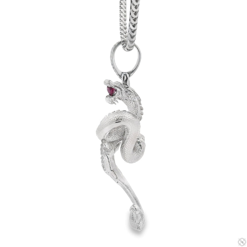 .925 Silver Mini 3D Dragon Pendant Set 70184 - Image 3