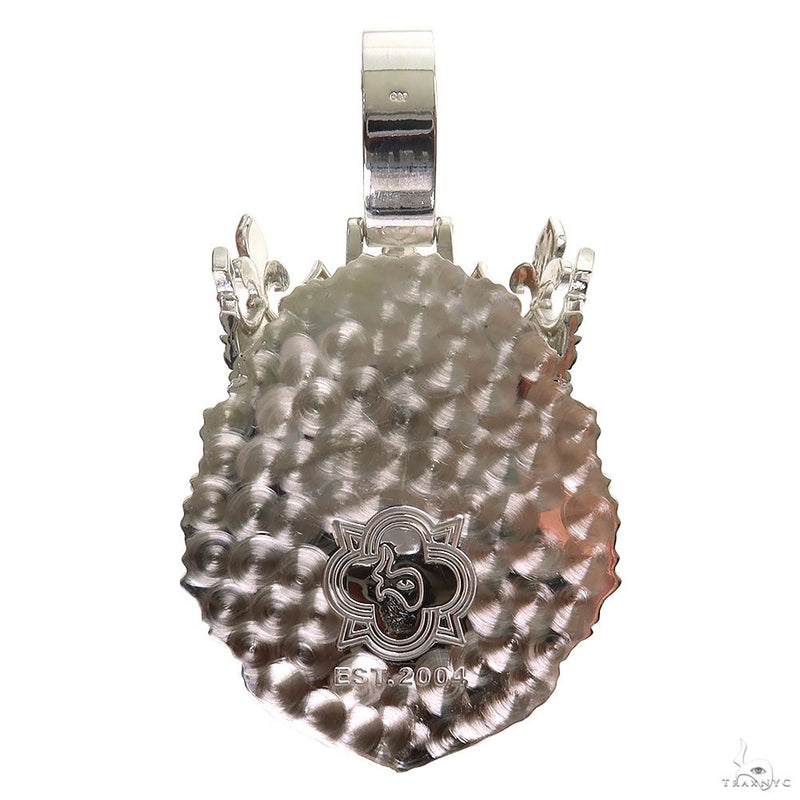 .925 Silver Opal  Lion Pendant 69894 - Image 5