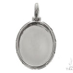 .925 Silver Oval Special Edition Photo Pendant Engraved Frame 66650 - Image 1