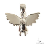 .925 Silver Praying Angel Diamond Pendant 68832 - Image 4