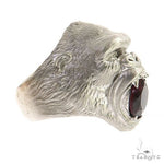.925 Silver Rhodolite Gorilla Ring 68946 - Image 3