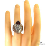 .925 Silver Rhodolite Gorilla Ring 68946 - Image 6