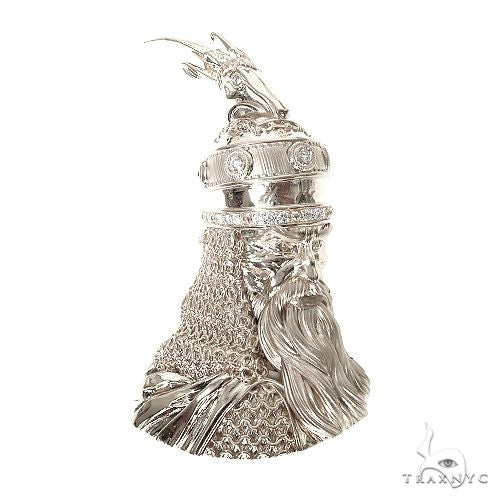 .925 Silver Skanderbeg Albanian Military Commander Pendant 67432 - Image 1