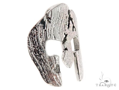 .925 Silver Spartan Mask Pendant 66814 - Image 2