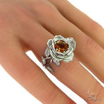 .925 Silver Sunlit Rose Ring 69996 - Image 7