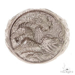 .925 Silver Wave Ring 68890 - Image 2