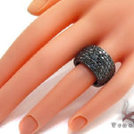 .925 Sterling Silver Black Diamond Infinity Band 63880 - Image 8