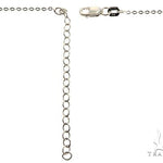 .925 Sterling Silver Hamsa Hand Evil Eye Charm 18'' inches Re-sizable Cable Link Chain Set 61367 - Image 5